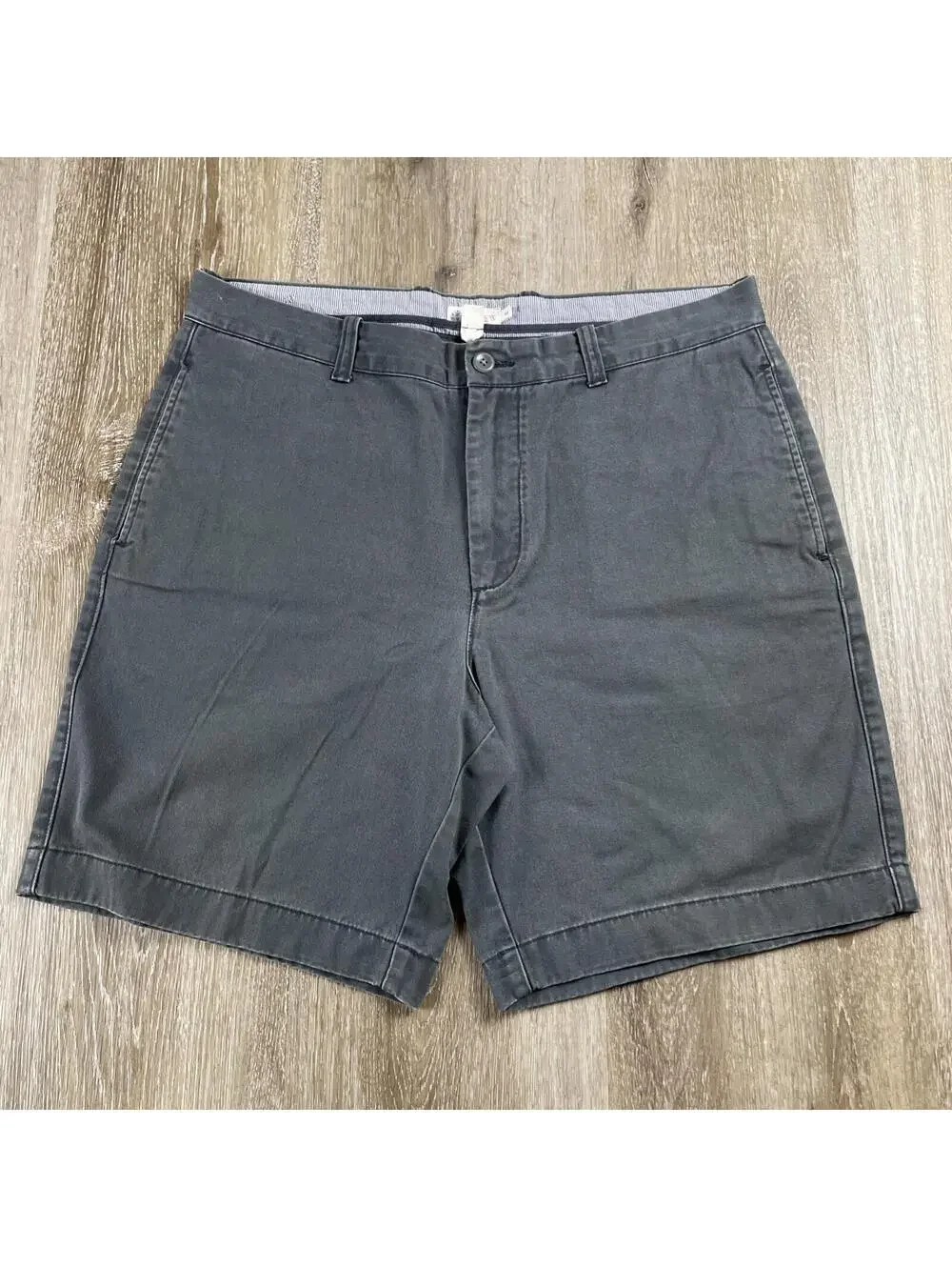 Y2K J. Crew Canvas Chino Shorts Men's 38 X 9” Inseam Moss Green Grey EUC